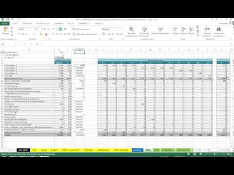 Monatsdurchschnitt in der Excel-Vorlage-EÜR berechnen und anzeigen