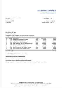 Rechnung-Kleinunternehmer