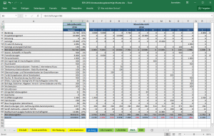 Screenshot-Excel-Vorlage-EUeR-2018-Betriebswirtschaftliche Auswertung