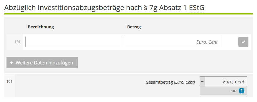Investitionsabzugsbetrag-ElsterOnline-2022