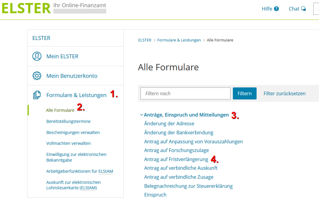Anleitung-Fristverlaegerung-Steuererklaerung- Elster beantragen-1