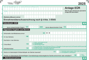 Anlage-EUER-2025 Anlage-EüR-2025